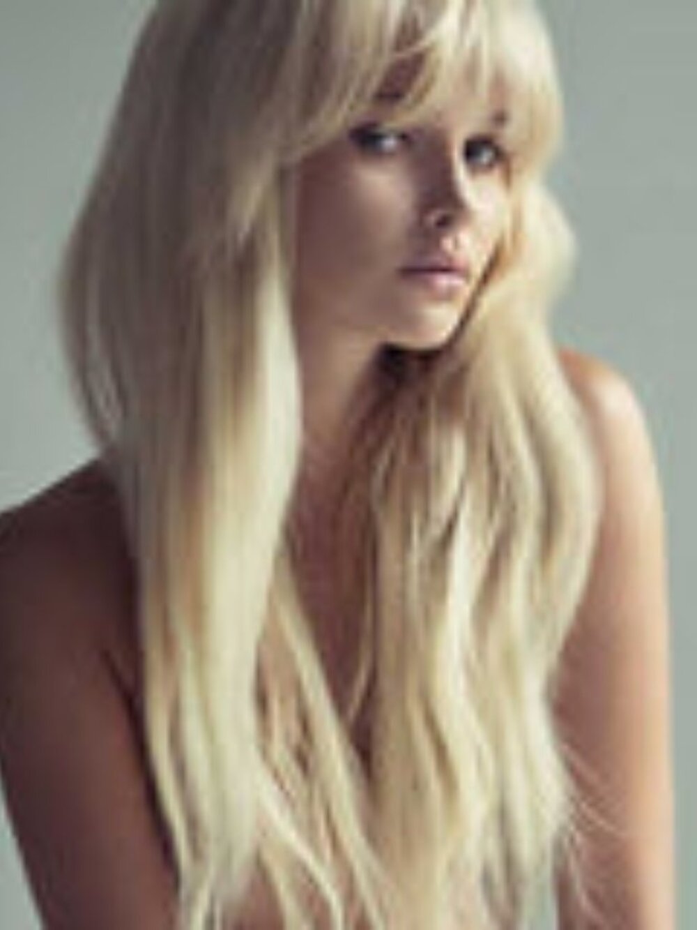 BRAND NEW 18" REAL NATURAL HUMAN HAIR Lace Front WIG with Bangs